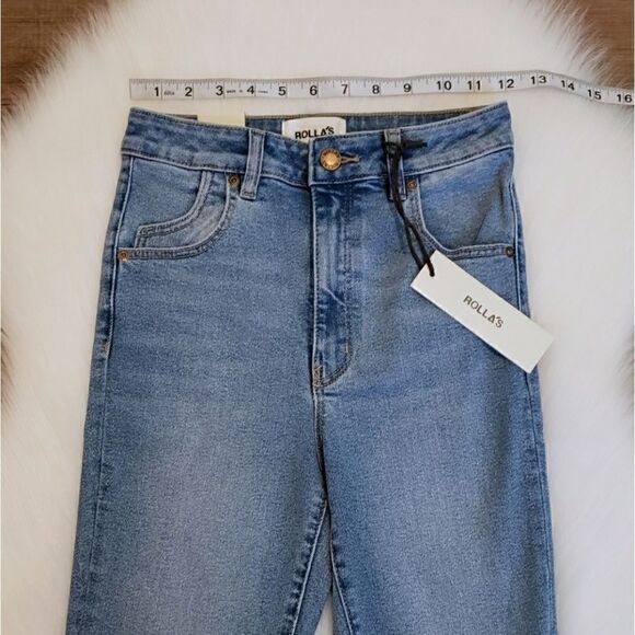 Rolla's East Coast Skinny Distressed Ankle Jeans in Ocean Worn Size 26 NWT - Picture 7 of 12